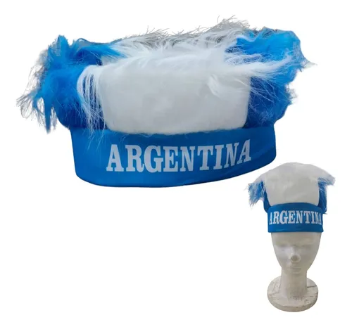 Vincha Peluca Pelos Parados Argentina Mundial Fiesta