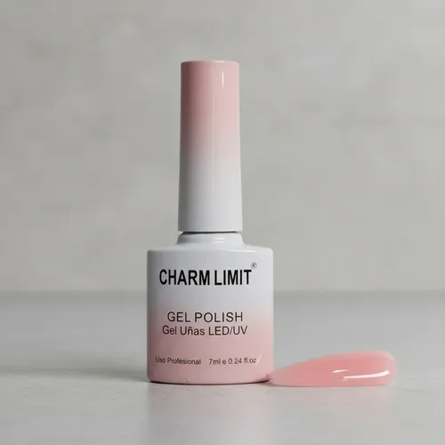 Esmalte Semi Via Lactea Rosa Uv/led Marca Charm Limit 7ml