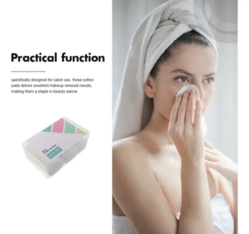 1 Caja De Removedor De Maquillaje Desechable Redondo De Algo