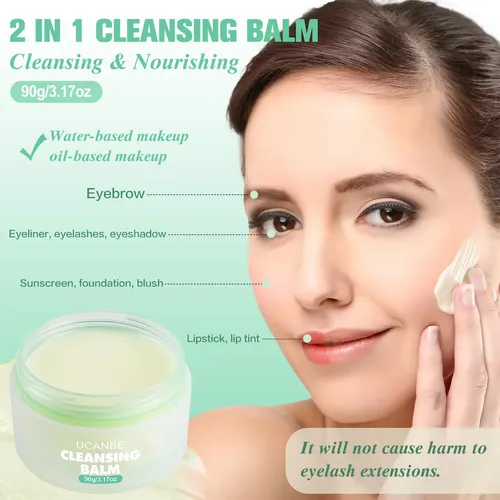 Bálsamo Limpiador Desmaquillante Ucanbe, 3.17 Oz, Natural