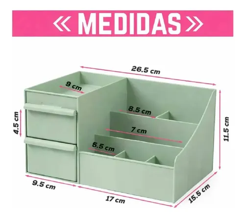 Organizador Maquillaje Cremas Escritorio Oficina Cajones