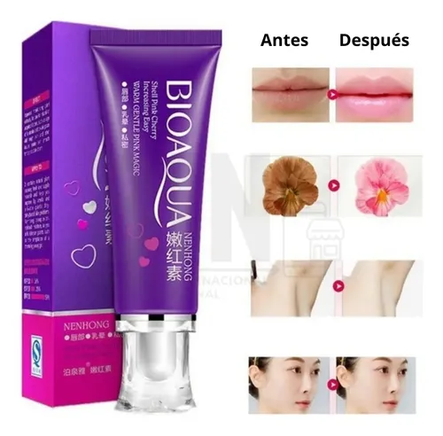 Bioaqua Crema Aclarante Íntima con Fragancia a Rosas, Ilumina la Piel