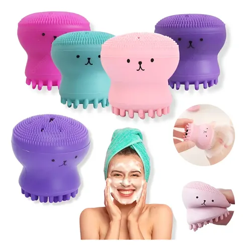 Limpiador Facial Manual Exfoliante Cepillo Silicona Masajea
