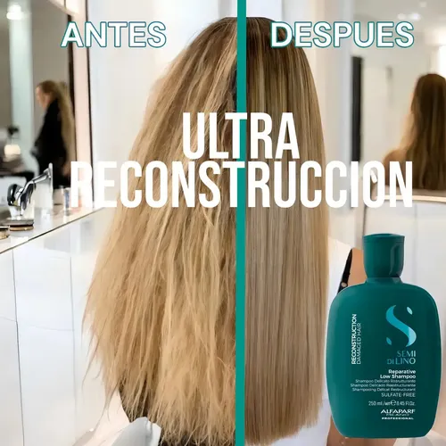 Shampoo de 250ml Reconstruction Cabello Dañado Semi Di Lino Alfaparf