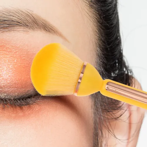Set De 2 Brochas De Maquillaje Para Mujer: Polvo Y Rubor