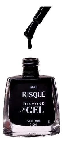 Esmalte Risque Diamond Gel 9,5ml Tonos Claro Blanco Camafeo