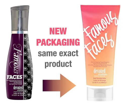 Loción Facial Bronceadora Devoted Creations Famous Faces 100