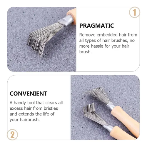 Set De 3 Peines Cepillo Para Cabello Y Peine Para Limpieza