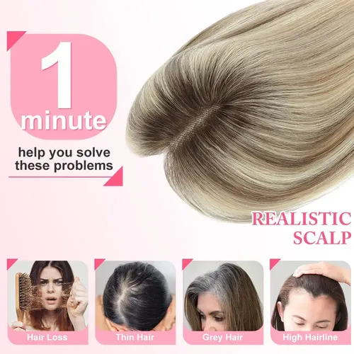 Extensiones De Cabello Humano 10 Pulgadas Para Mujer Con Bas