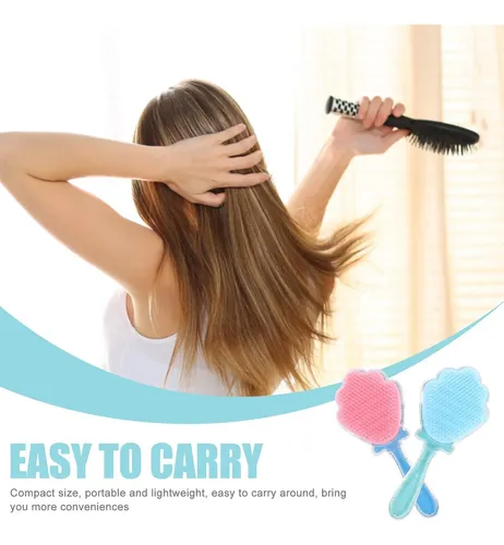 2 Cepillos Para El Cabello Tipo Paleta Antiestáticos