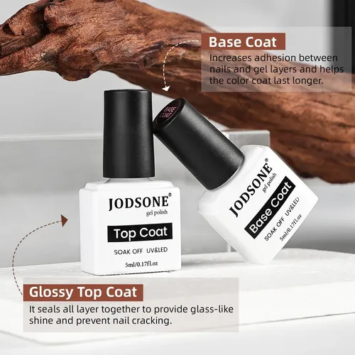 Set De Gel 10 Colores Jodsone Con Base Y Top Coat