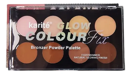 Paleta de Contorno e Iluminador Karite Glow Color con 8 Tonos