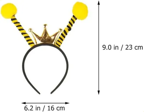 De 2 Piezas Lentes Con Diadema De Abeja Cintas Para El Pelo A