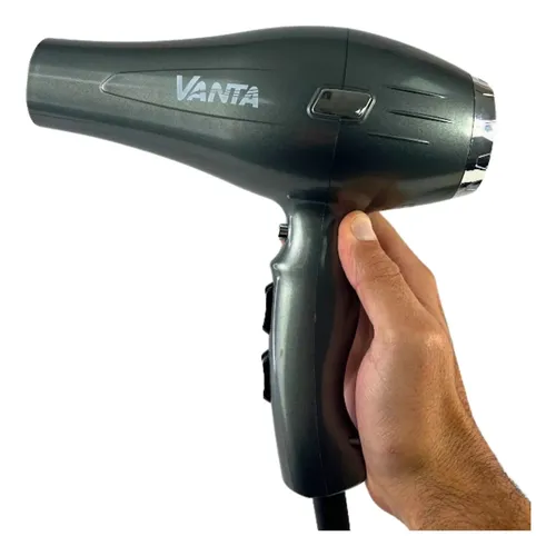 Vanta Secador De Pelo Gris 10000 Profesional Con Difusor