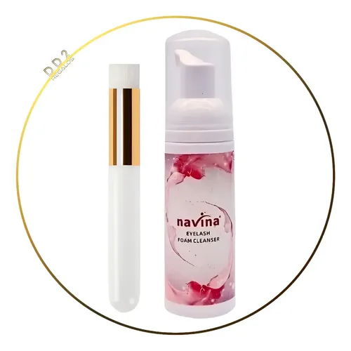 Lash Shampoo Navina Espuma Para Pestaña Mas Brocha Limpiador