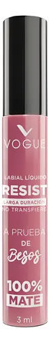 Vogue Labial Líquido Resist Larga Duración Mate
