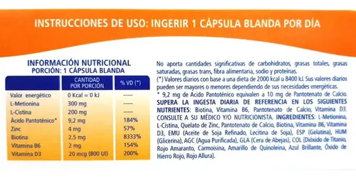 Valcatil Max D3 X 30 Capsulas – Anticaida Cabello – Panalab