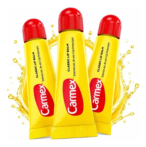 Carmex Classic Bálsamo Labial Tubo C/ 3 Unidades Sabor Original