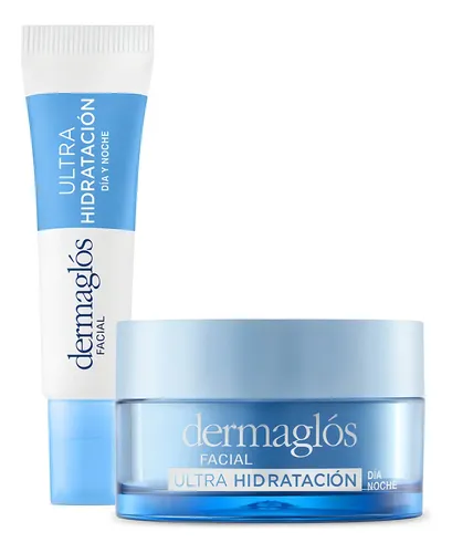 Kit Facial Dermaglós Ultra Hidratante Crema Y Contorno Ojos