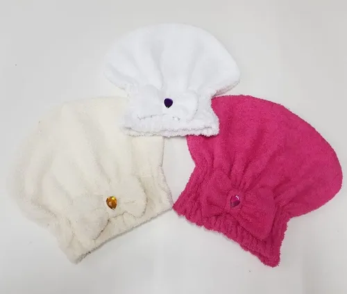 Cofia Turbante Gorro Moño Baño Toalla 100% Algodon Modenna