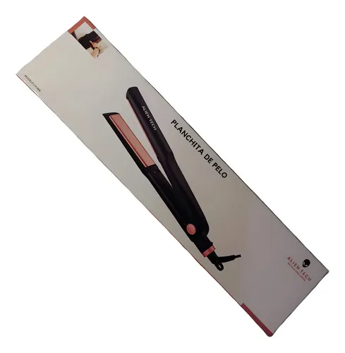 Planchita De Pelo Negra Y Rosa 240v Alientech Color Negro