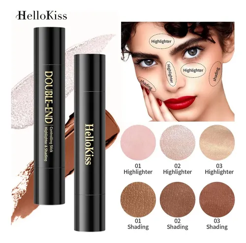 Hellokiss Barra Doble Contorno Iluminador Perlado Natural