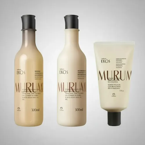 Kit Capilar Murumuru Shamp+acond+crema Para Peinar De Natura