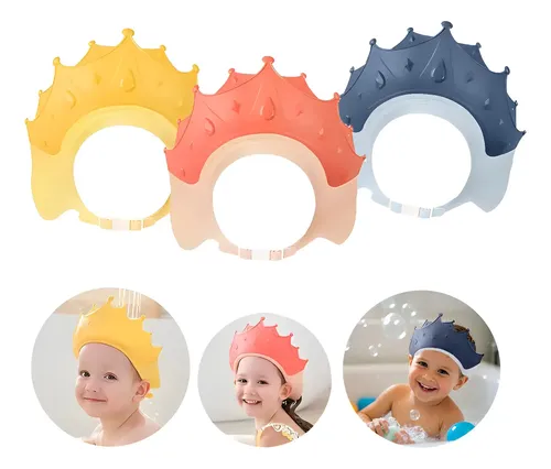 3 Gorras De Ducha Para Bebés, Amenidades Para Niños De 0 Año