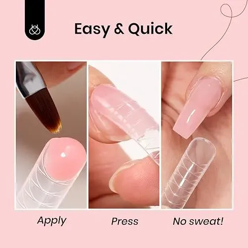 Beetles Gel Extensiones Uñas Kit 4 Colores Poly Nail Gel
