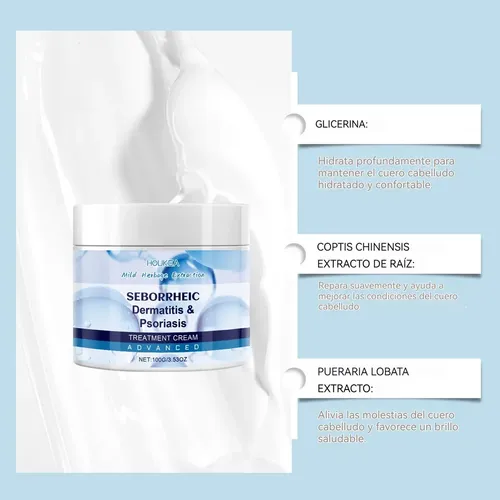 Crema Dh Para Dermatitis Seborreica Y Psoriasis, 2 Piezas