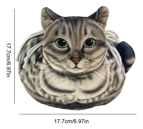 Neceser De Maquillaje Con Cordón En Forma De Gato S