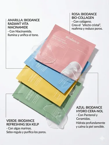 Mascarillas Faciales Biodance Real Deep Mask Kit X4