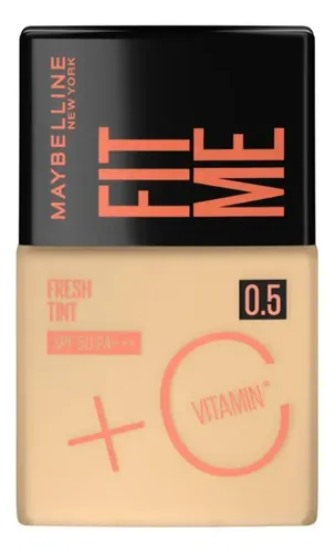 Maybelline Base Fit Me Fresh Tint Con Vitamina C Y Fps 50 Tono 0.5