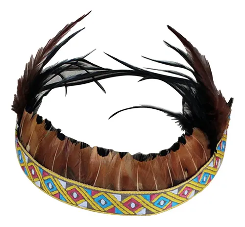 Tocado De Plumas Para Niños, Tocado Indio, Adulto B