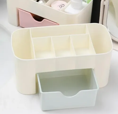Organizador De Escritorio – Maquillaje – Manicura – Deco Color Blanco