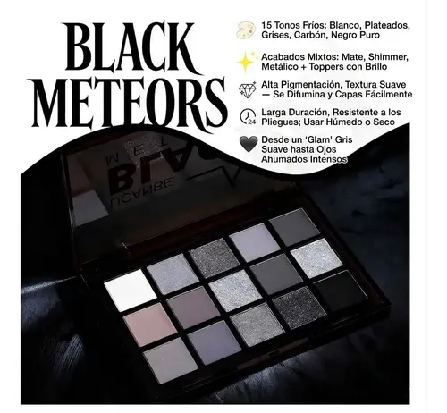 Paleta Sombras Mixta Uncabe Black Meteors Importada