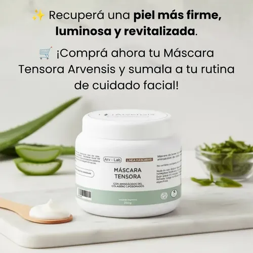 Máscara Tensora De Colágeno Liposomado X 250gr Arvensis Full