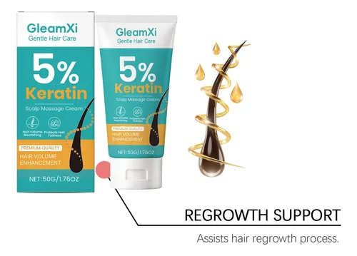 Crema Hidratante Para El Cuero Cabelludo Con Queratina Gleam