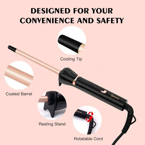 Minirizador Hatteker De 9 Mm, Plancha Para Peinar El Cabello