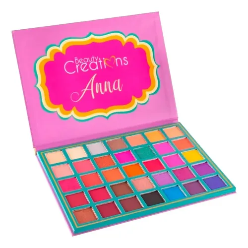 Paleta De Sombras Beauty Creations Modelos De Princesas Color De La Sombra Anna