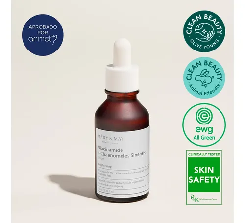 Mary & May Sérum Niacinamide Chaenomeles 30ml Hipoalergénico Facial