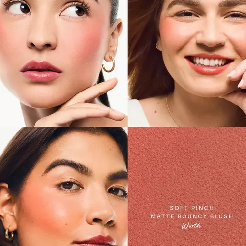 Rubor en Polvo Mate Rare Beauty Soft Pinch Blush Tono Worth Hipoalergénico