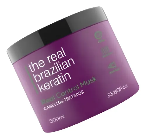 2 Mascara Control Sin Sal Pelo Tratados 500ml Real Brazilian