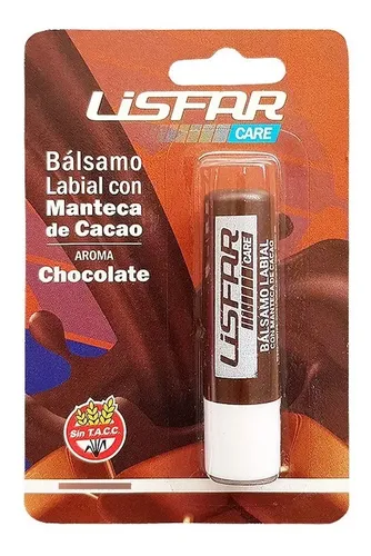 Balsamo Labial Manteca De Cacao Sabor Chocolate 1u Lisfar