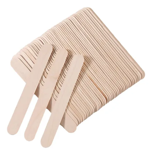 Craft Wood Sticks, Espátula Para Encerar Qudaily, 500 Unidad
