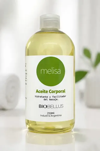 Biobellus Aceite Corporal Melisa Hidratante 250ml Facilita Masajes Fragancia Delicada Tipo de envase Botella