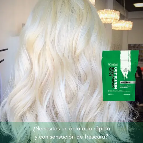Polvo Decolorante Novalook Mentolado 700 Calmante Fresco