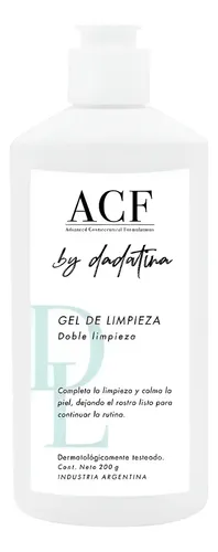 Acf By Dadatina Gel De Limpieza Doble Limpieza X 200 G