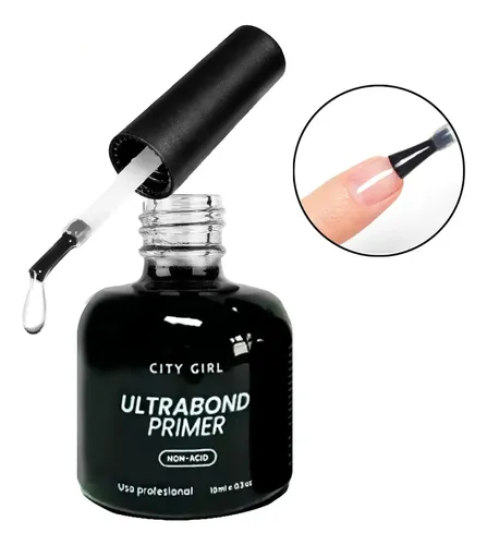 Ultrabond Primer Sin Acido City Girl Esmalte 10ml Uñas Gel