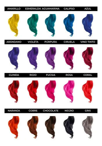 Tinturas Fantasía Medusa Colores X 60ml